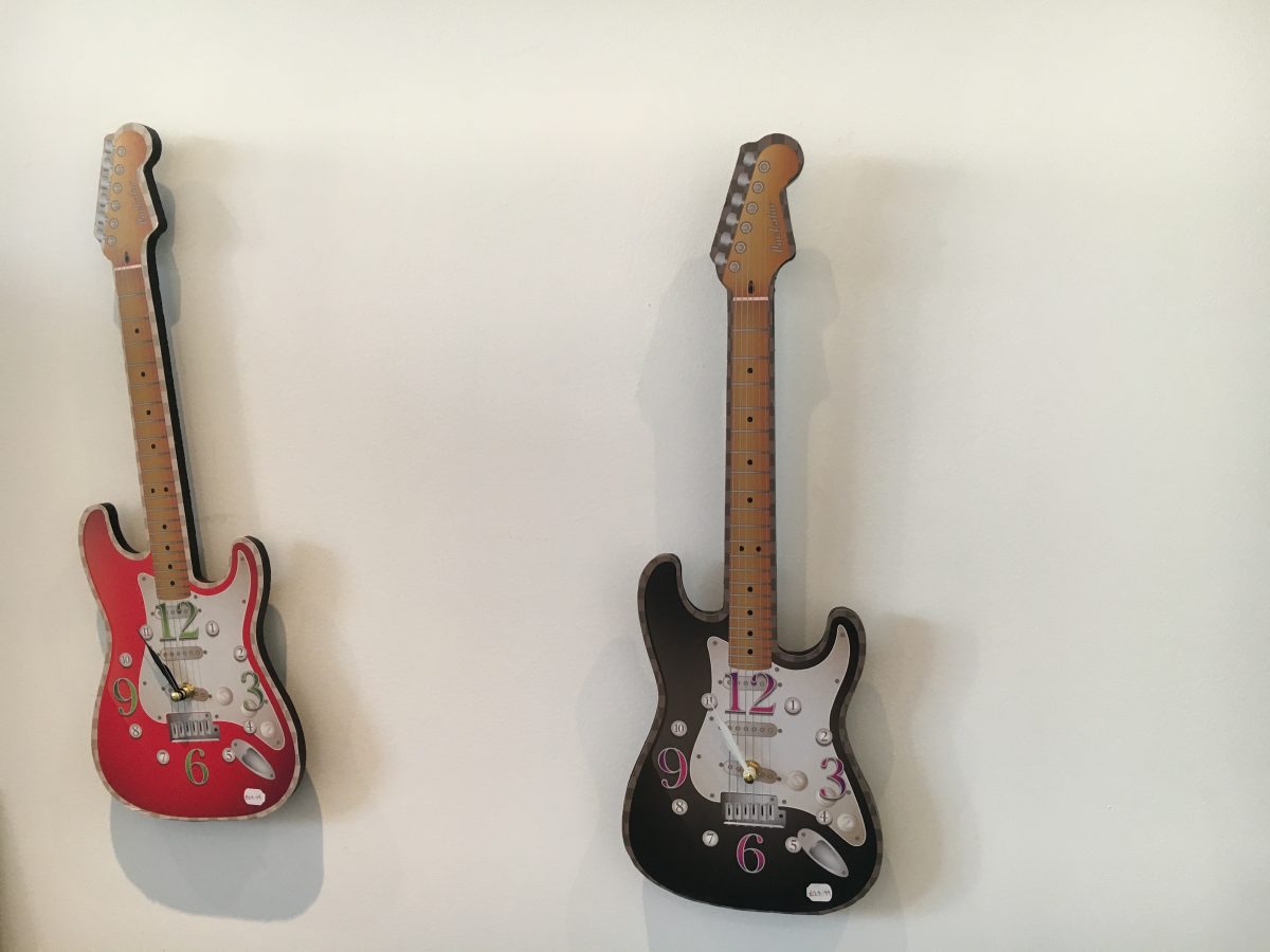 Novelty Guitar clock - Sartorial Boutique and Gifts