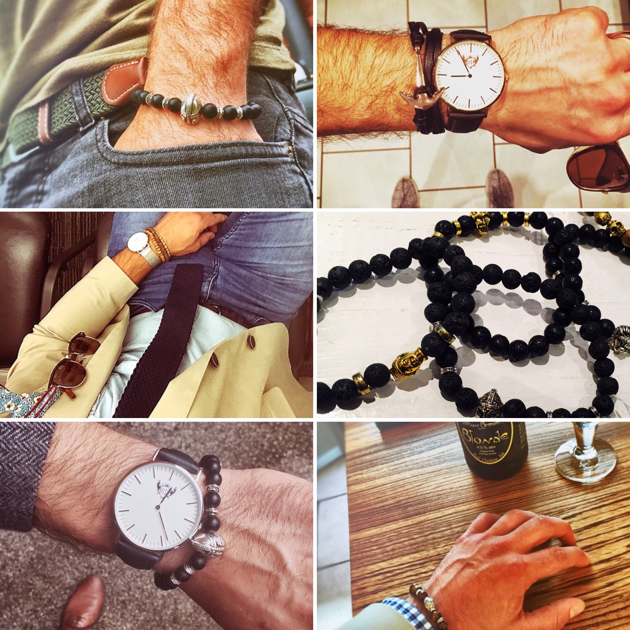 Men's watches, men's jewellery, men's ties, lapel pins & pocket squares