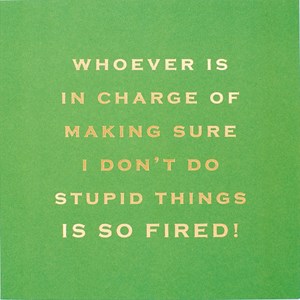 Susan O'Hanlon card - whoever is in charge... so fired - Sartorial Boutique and Gifts