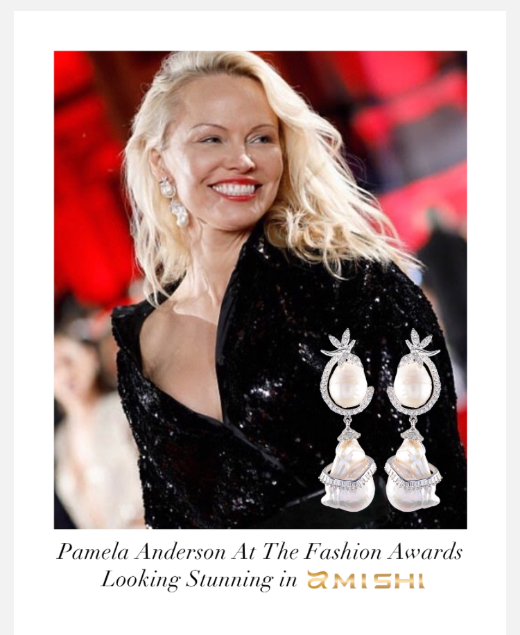 Pamela Anderson wears Amishi - available at Sartorial Boutique and Gifts