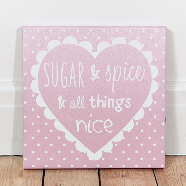 Sugar and Spice LED canvas