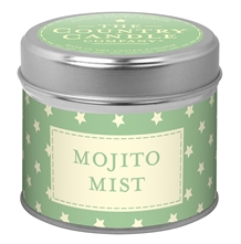 Mojito Mist scented candle in a tin