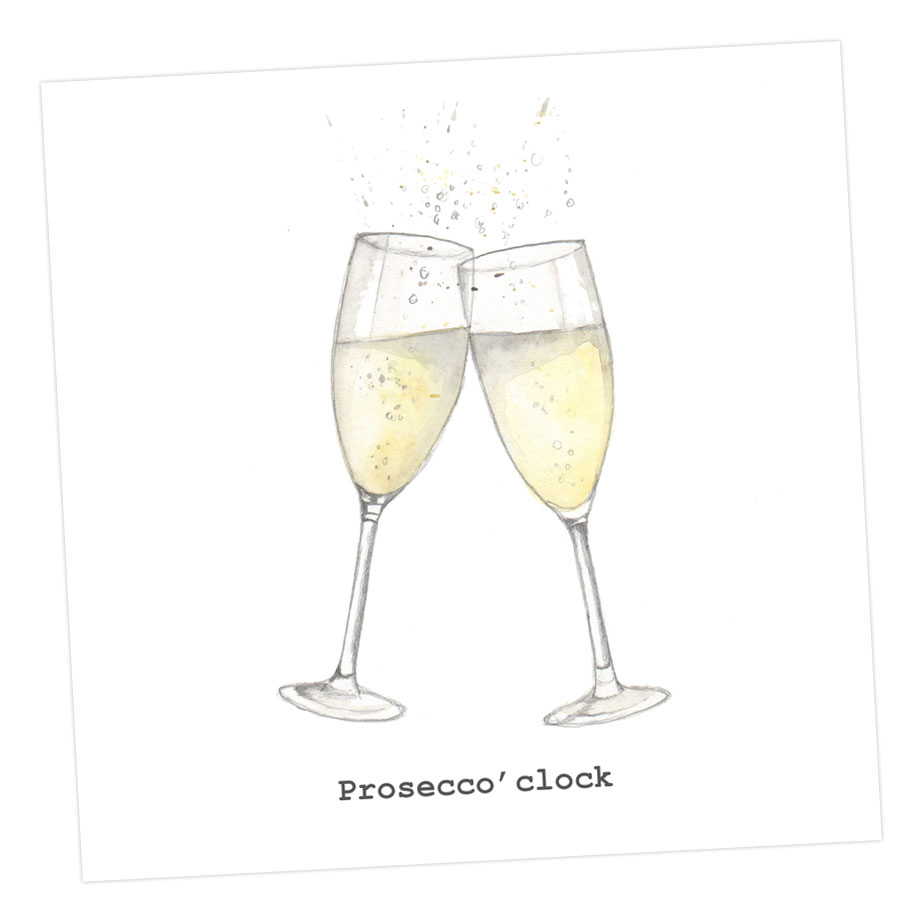 Prosecco O'Clock card - Sartorial Boutique and Gifts