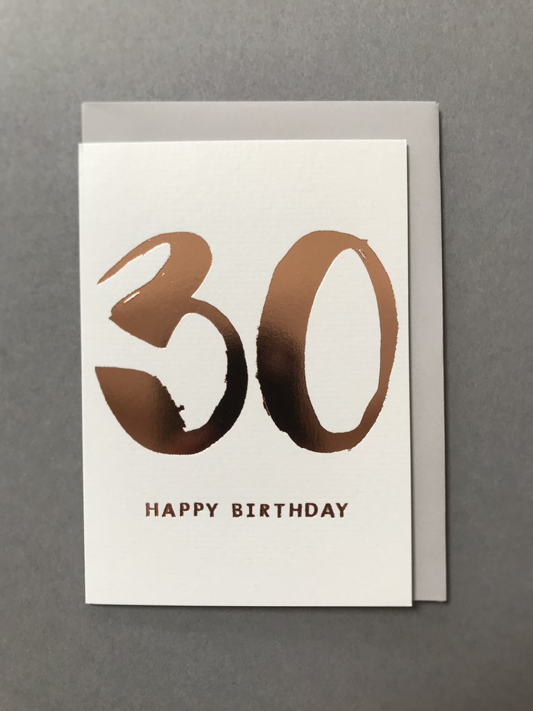 Kate Guest greeting cards - Birthday Age 30 - Sartorial Boutique and Gifts