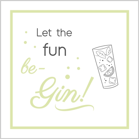 let the fun be gin card - sartorial boutique and gifts