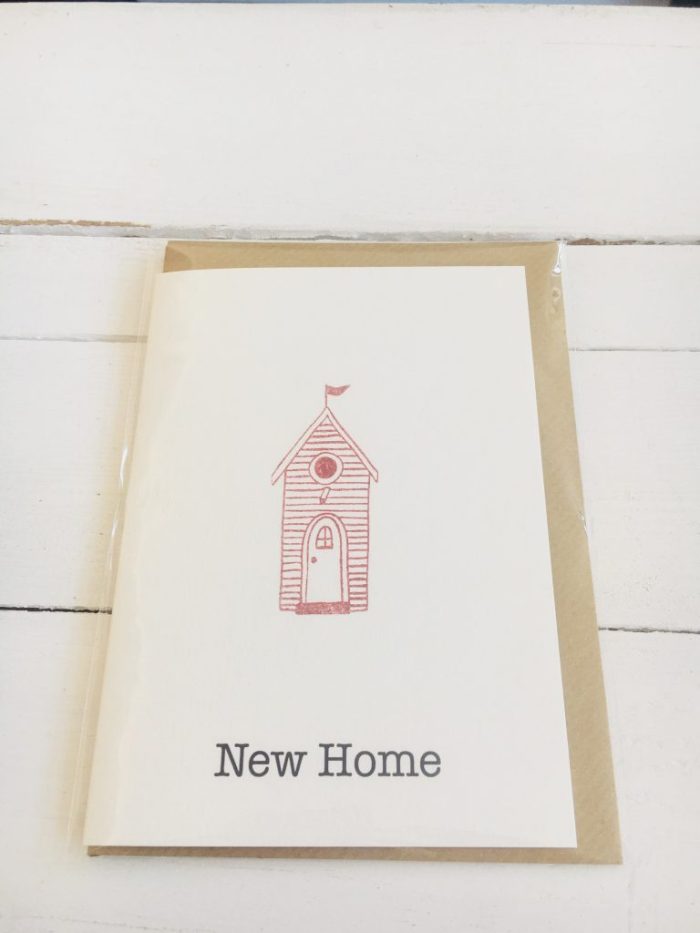 New Home card - red house - Sartorial Boutique and Gifts